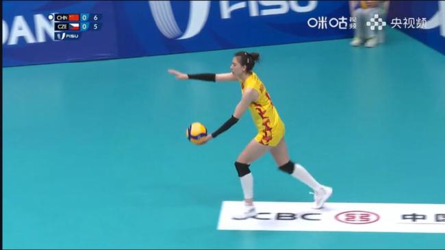 成都大运会女排1/4决赛中国3-捷克晋级4强